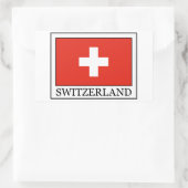 Schweiz Rechteckiger Aufkleber (Tasche)