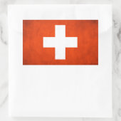 Schweiz Rechteckiger Aufkleber (Tasche)