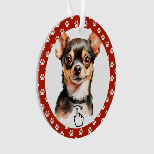 SCHWEIZ RECHTS - Siehe Zurück ... Keramik-Ornament Ornament (Vorderseite)