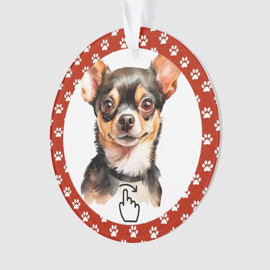 SCHWEIZ RECHTS - Siehe Zurück ... Keramik-Ornament Ornament (Vorderseite)