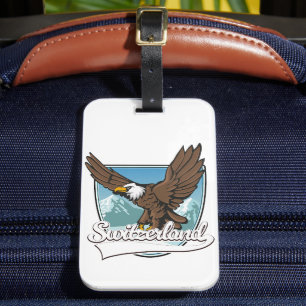 Schweiz Reise Logo Gepäckanhänger