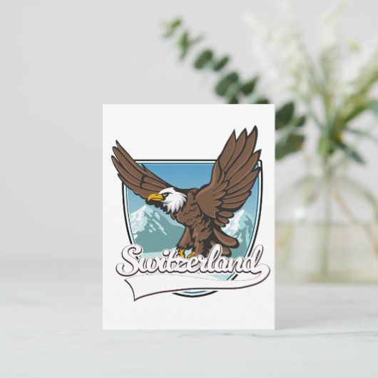 Schweiz-Reiselogo Feiertagspostkarte (Stehend Vorderseite)