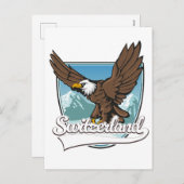 Schweiz-Reiselogo Feiertagspostkarte (Vorne/Hinten)