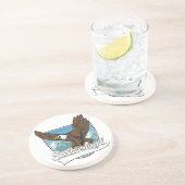 Schweiz-Reiselogo Getränkeuntersetzer (Seite)