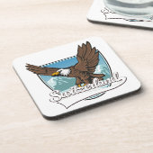 Schweiz-Reiselogo Getränkeuntersetzer (Linke Seite)