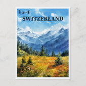 Schweiz reisen postkarte (Vorderseite)