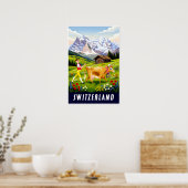 Schweiz Reiseplakat Poster (Küche)