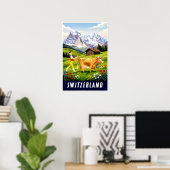 Schweiz Reiseplakat Poster (Heimbüro)