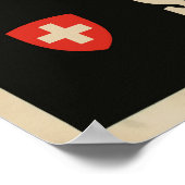 Schweiz, Reiseplakat Poster (Ecke)