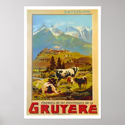 Schweiz Reiseplakat Poster (Vorne)