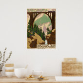 Schweiz Reiseplakat Poster (Küche)