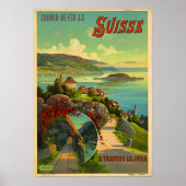 Schweiz Reiseplakat Poster (Vorne)
