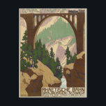 Schweiz Reiseplakat Postkarte<br><div class="desc">Vintage Stilwerbung</div>