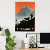 Schweiz, Reiseposter Poster (Heimbüro)