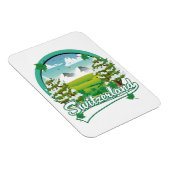 Schweiz Retrologo Magnet (Rechte Seite)