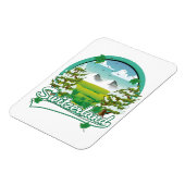 Schweiz Retrologo Magnet (Linke Seite)