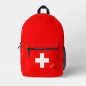 Schweiz, Rucksack, Schweizer Flagge / Zoll Bedruckter Rucksack (Vorderseite)
