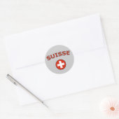 Schweiz Runder Aufkleber (Umschlag)