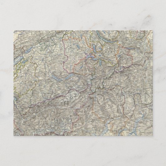 Schweiz, Savoy, Piemont Postkarte (Vorderseite)