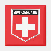 Schweiz-Schild Magnet (Vorne)