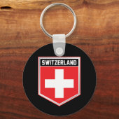 Schweiz-Schild Schlüsselanhänger (Vorderseite)