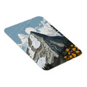 Schweiz schneebedeckter Berg Magnet (Rechte Seite)