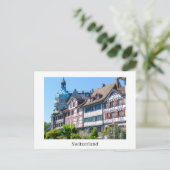 Schweiz Schöne alte Holzhäuser Postkarte (Stehend Vorderseite)