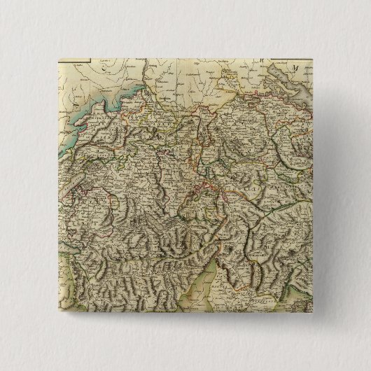 Schweiz - Schweiz Atlas Karte Button (Vorderseite)