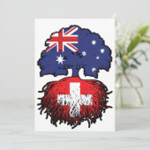 Schweiz Schweiz Australien Tree Roots Einladung (Stehend Vorderseite)