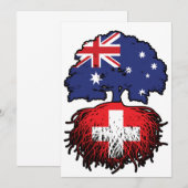 Schweiz Schweiz Australien Tree Roots Einladung (Vorne/Hinten)