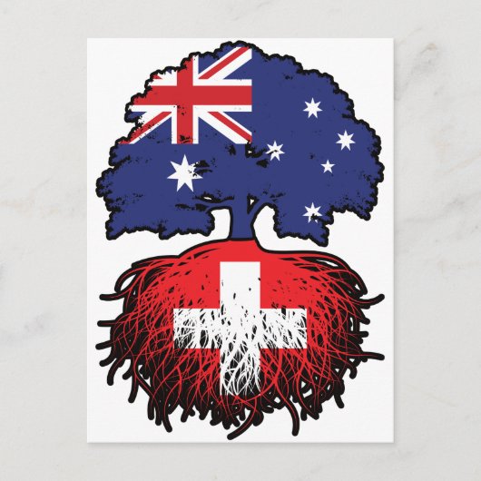 Schweiz Schweiz Australien Tree Roots Postkarte (Vorderseite)