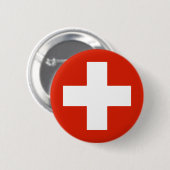 Schweiz , Schweiz Button (Vorne & Hinten)