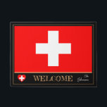 Schweiz & Schweiz Flag Haus Matten/Sport Willkomme Fußmatte<br><div class="desc">Türmatte: Schweizer Flagge & Schweiz "Welcome" Matten - Liebe mein Land,  Reisen,  Urlaub,  Nationalpatrioten / Sportfans</div>