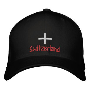 Schweiz & Schweiz Flag Mode / Patrioten Bestickte Baseballkappe