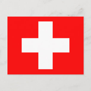 Schweiz (Schweiz) Flag Postkarte