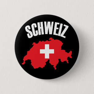 Schweiz Schweiz Karte Flag Button