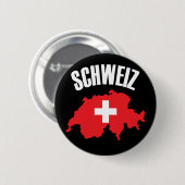 Schweiz Schweiz Karte Flag Button (Vorne & Hinten)