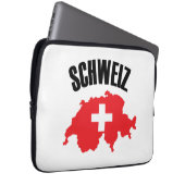 Schweiz Schweiz Karte Flag Laptopschutzhülle (Vorne Rechts)