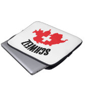 Schweiz Schweiz Karte Flag Laptopschutzhülle (Vorne Knopf)