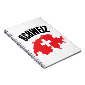 Schweiz Schweiz Karte Flag Notizblock (Rechte Seite)