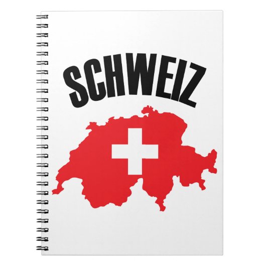 Schweiz Schweiz Karte Flag Notizblock (Vorderseite)