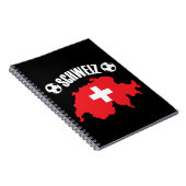 Schweiz Schweiz Map Soccer Notizblock (Rechte Seite)