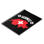 Schweiz Schweiz Map Soccer Notizblock (Linke Seite)