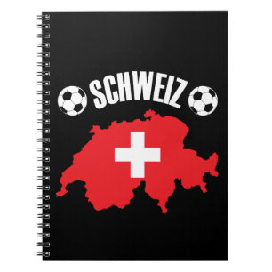 Schweiz Schweiz Map Soccer Notizblock