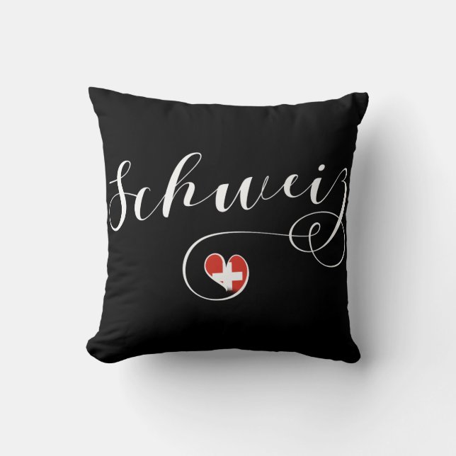 Schweiz, Schweiz, Schweiz Kissen (Vorderseite)