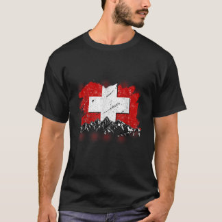 Schweiz Schweiz Schweiz Schweizer Flagge für Fraue T-Shirt