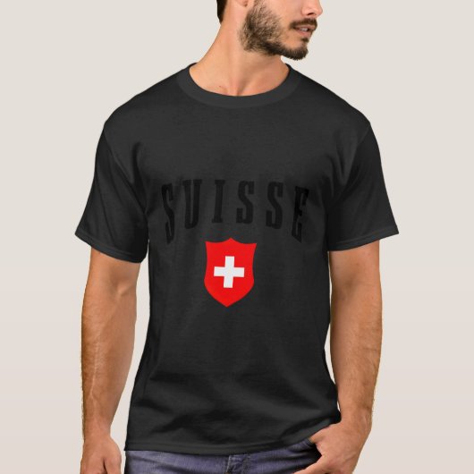 Schweiz Schweiz Schweizer Flagge Suisse T-Shirt (Vorderseite)