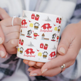 Schweiz - Schweiz Souvenir Icons Tasse