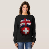 Schweiz Schweiz Vereinigtes Königreich Sweatshirt (Vorne ganz)