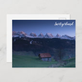 Schweiz Schweizer Alpen Foto für Ausflüge Postkarte (Vorne/Hinten)
